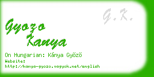 gyozo kanya business card