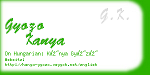 gyozo kanya business card